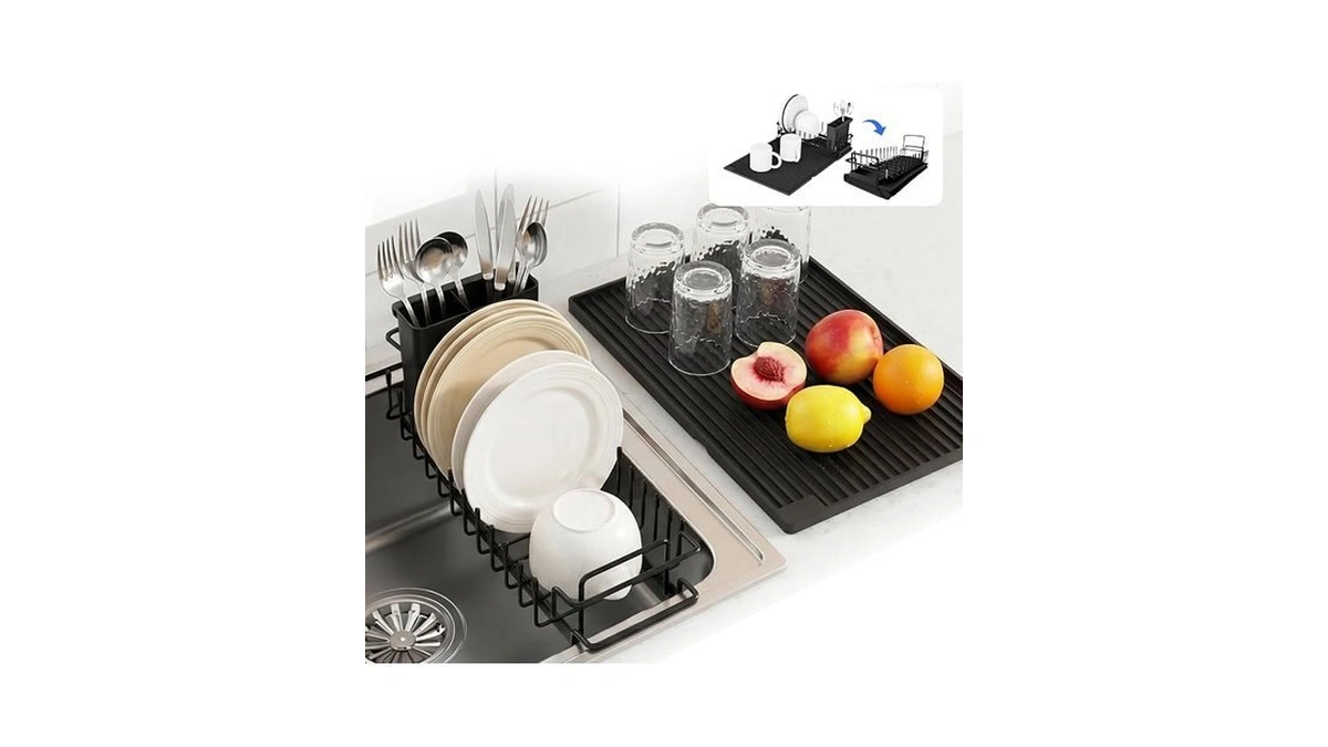 Wzgusxn Expandable & Collapsible Dish Drying Rack For Over The