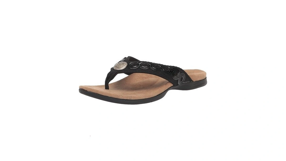 Spenco Women's Tierra Sandal, Black, 5
