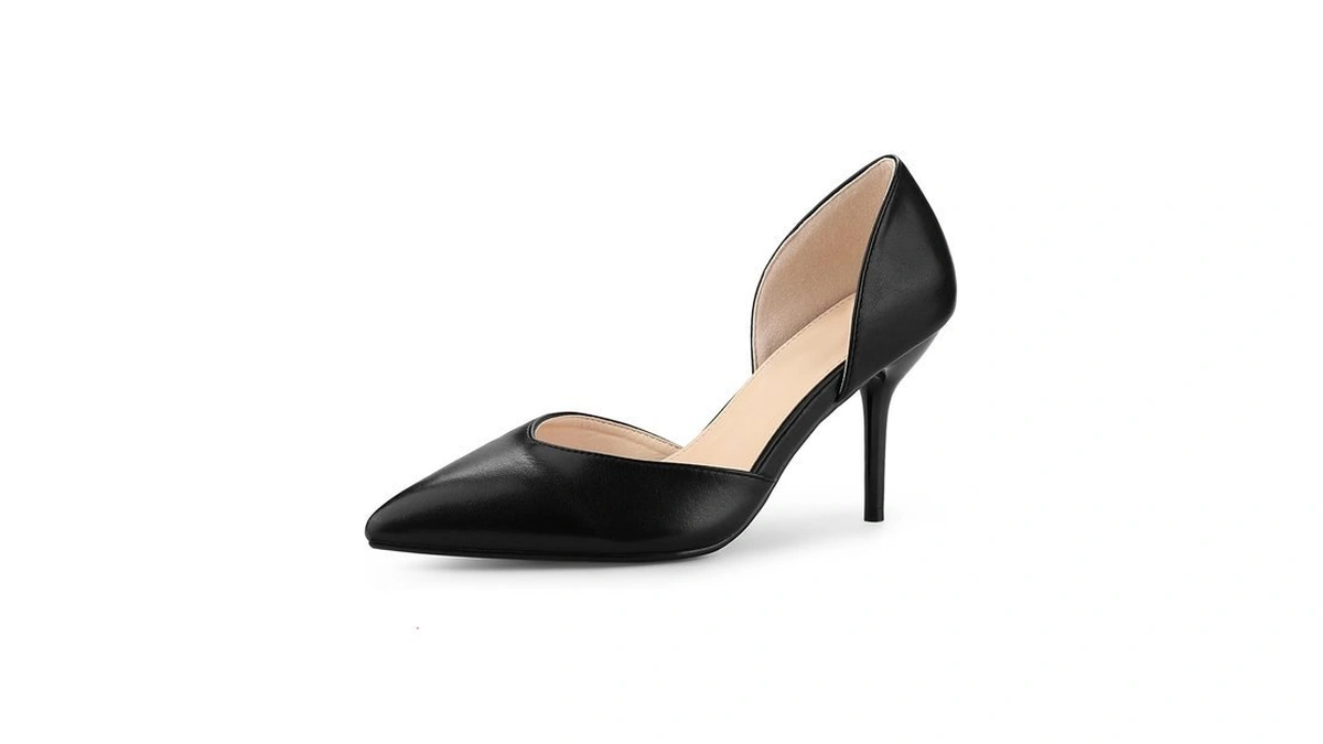 Allegra K Women's Closed Pointed Toe Slip On Stiletto High