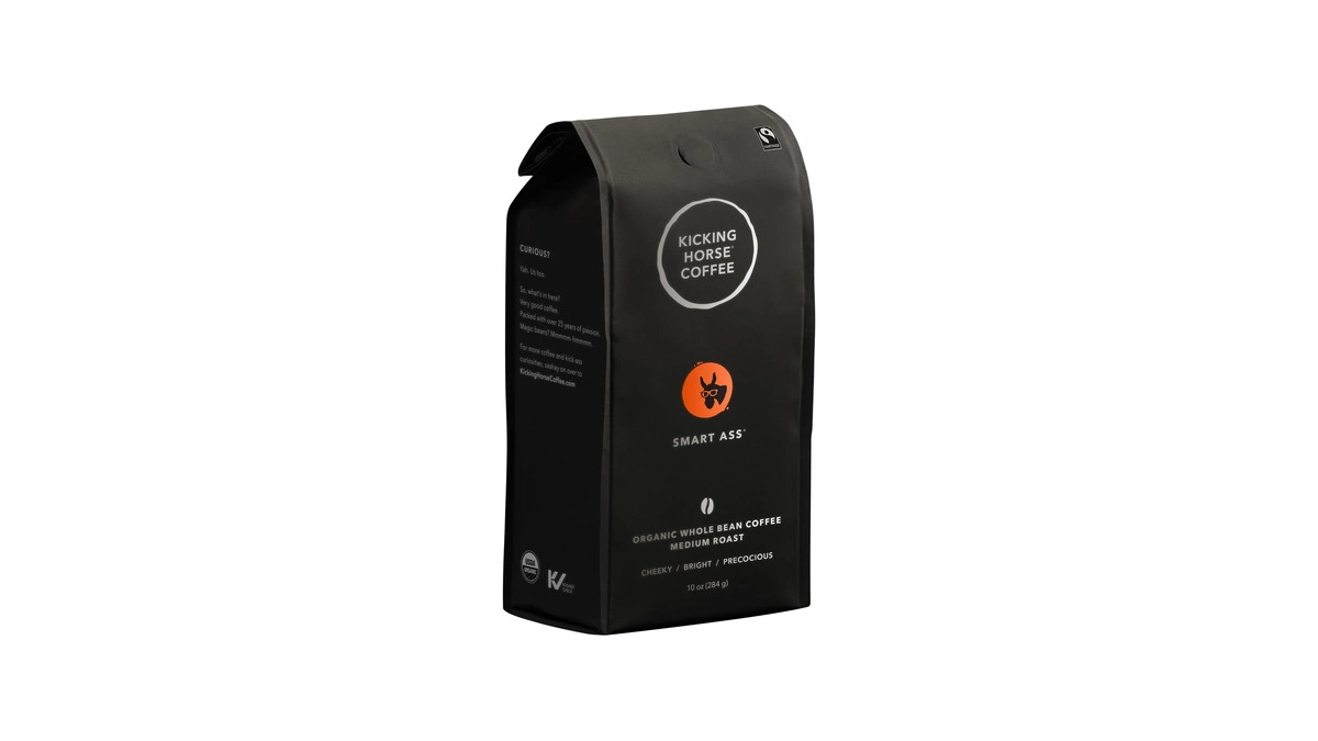 Kicking Horse Coffee Smart Ass, Medium Roast, Whole Bean, Certified