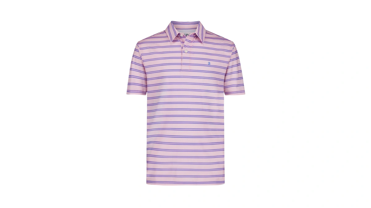 Izod Boys' Performance Golf Grid Short Sleeve Stretch Collared Polo