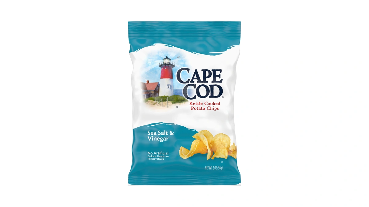 Cape Cod Potato Chips, Sea Salt And Vinegar Kettle Chips,