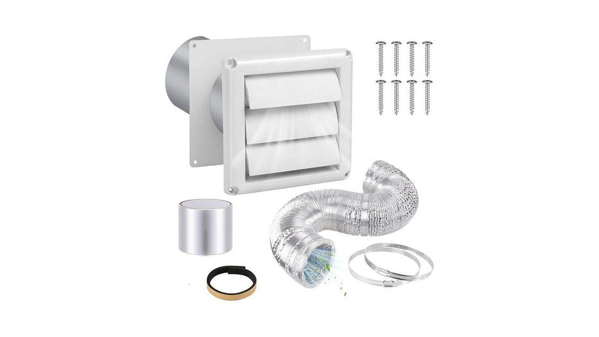 Dryer Vent Kit Through Wall With Hose/duct Connector/wall Plate, 4