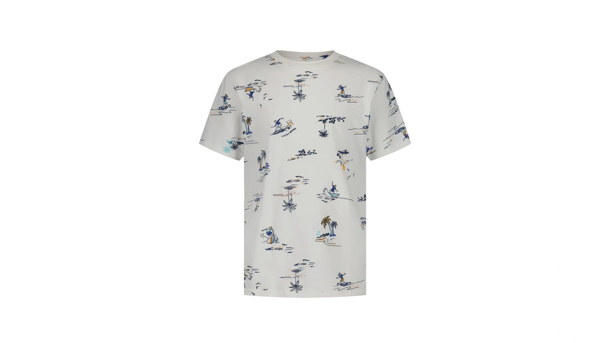 Lucky Brand Boys' Short Sleeve Graphic Crew Neck T-shirt, Soft,