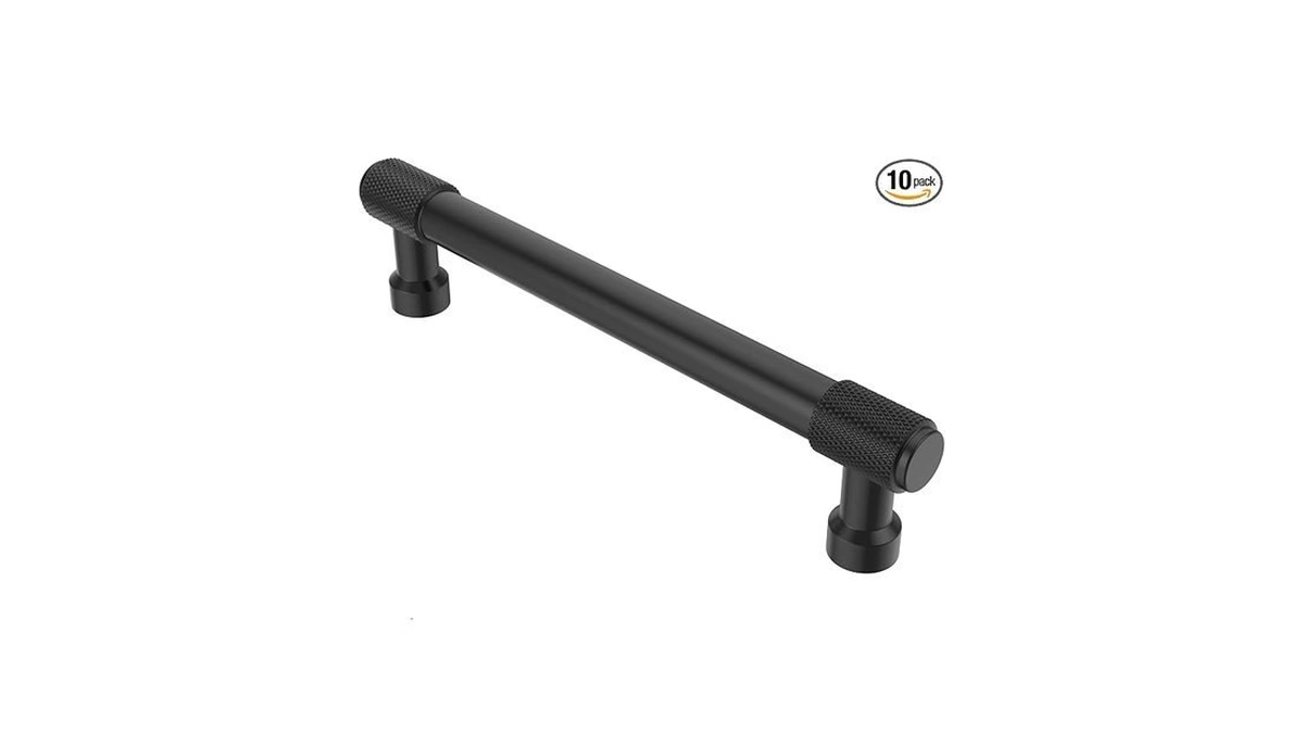 Alzassbg Matte Black Cabinet Pulls And Handles 10 Pack, Al3017mb