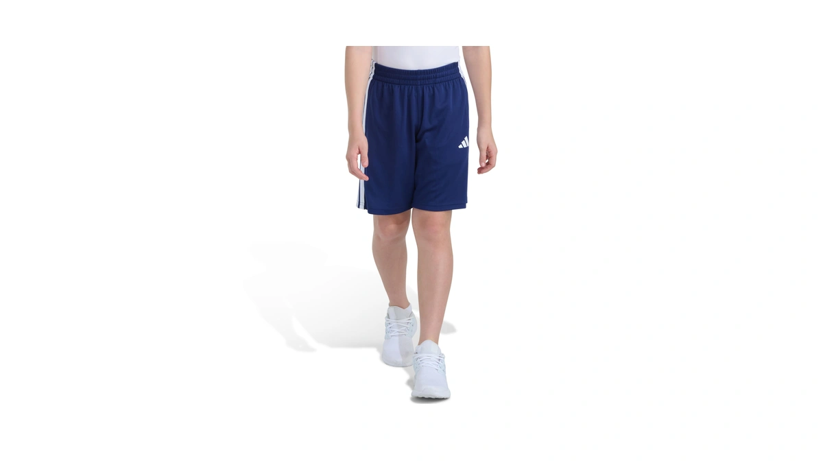 Adidas Boys Mesh Athletic Shorts, Dark Blue, Medium