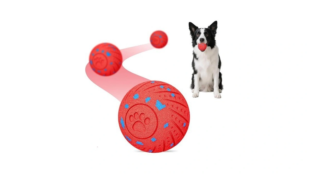 Netrco 2-in-1 Interactive Dog Ball Toy For Aggressive Chewers, Automatic