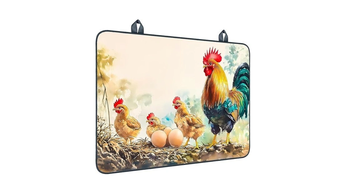 Nuxovilar Stove Top Cover Stove Cover Farmhouse Chicken/egg Pattern Polyester