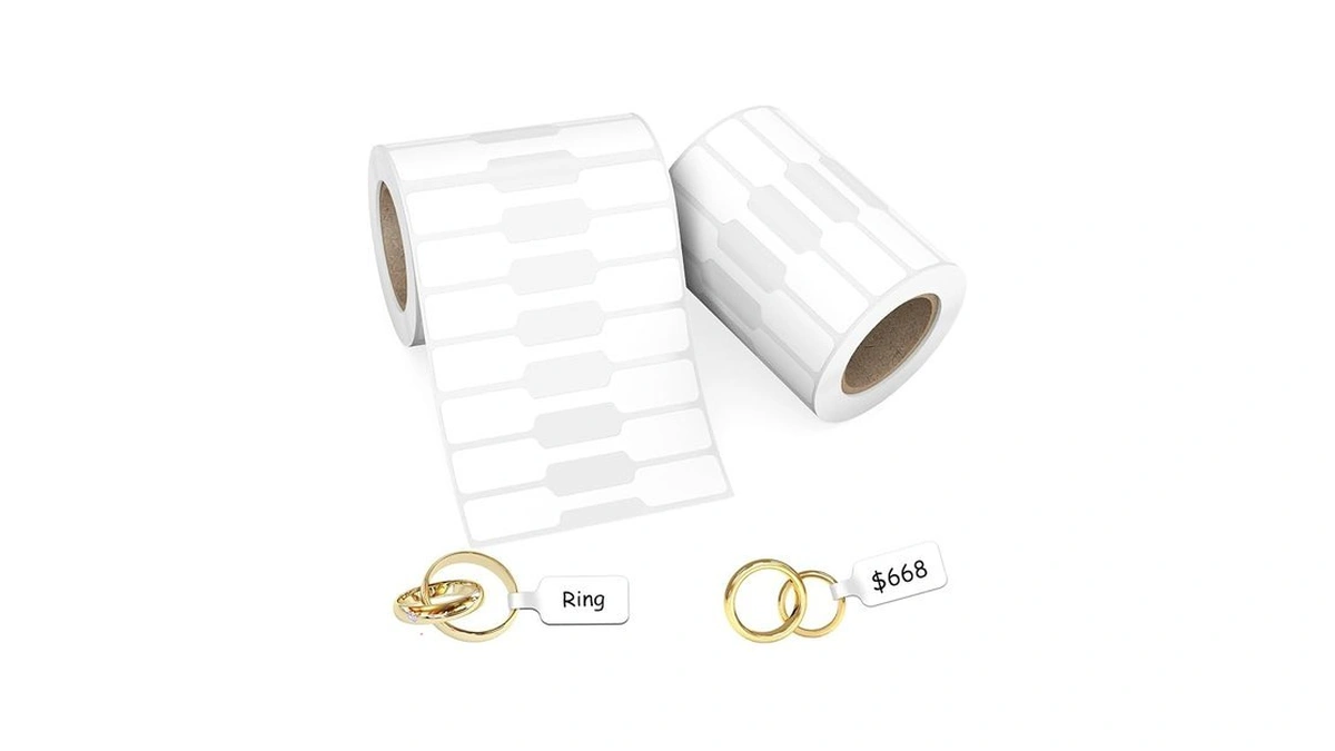 1000pcs Jewelry Price Tags Stickers Roll For Necklace Ring Display