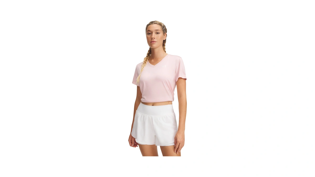 Under Armour Womens Tech Twist Short Sleeve V Neck, (647)