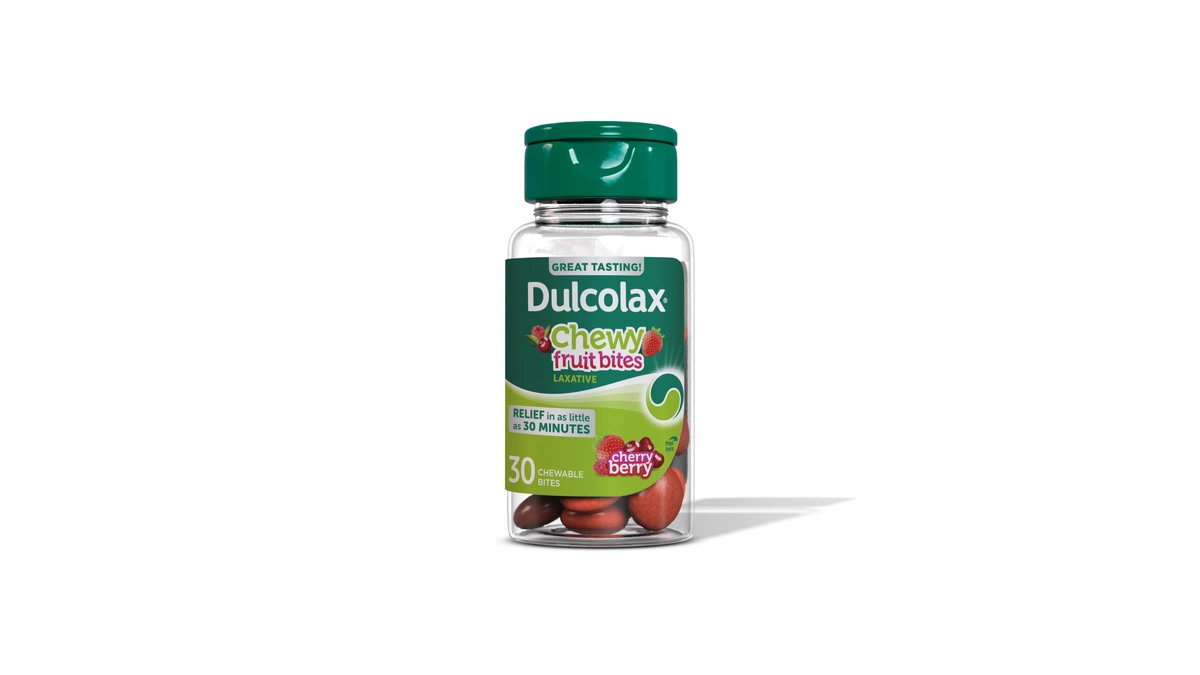 Dulcolax Saline Laxative Chewy Fruit Bites, Fast-acting Laxative & Gentle