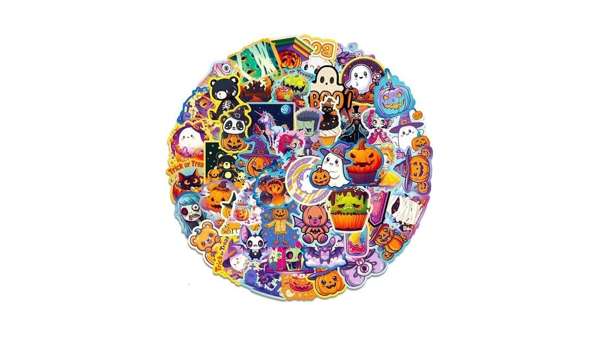 50pcs Halloween Graffiti Stickers - Cute Cartoon Funny Vinyl Waterproof