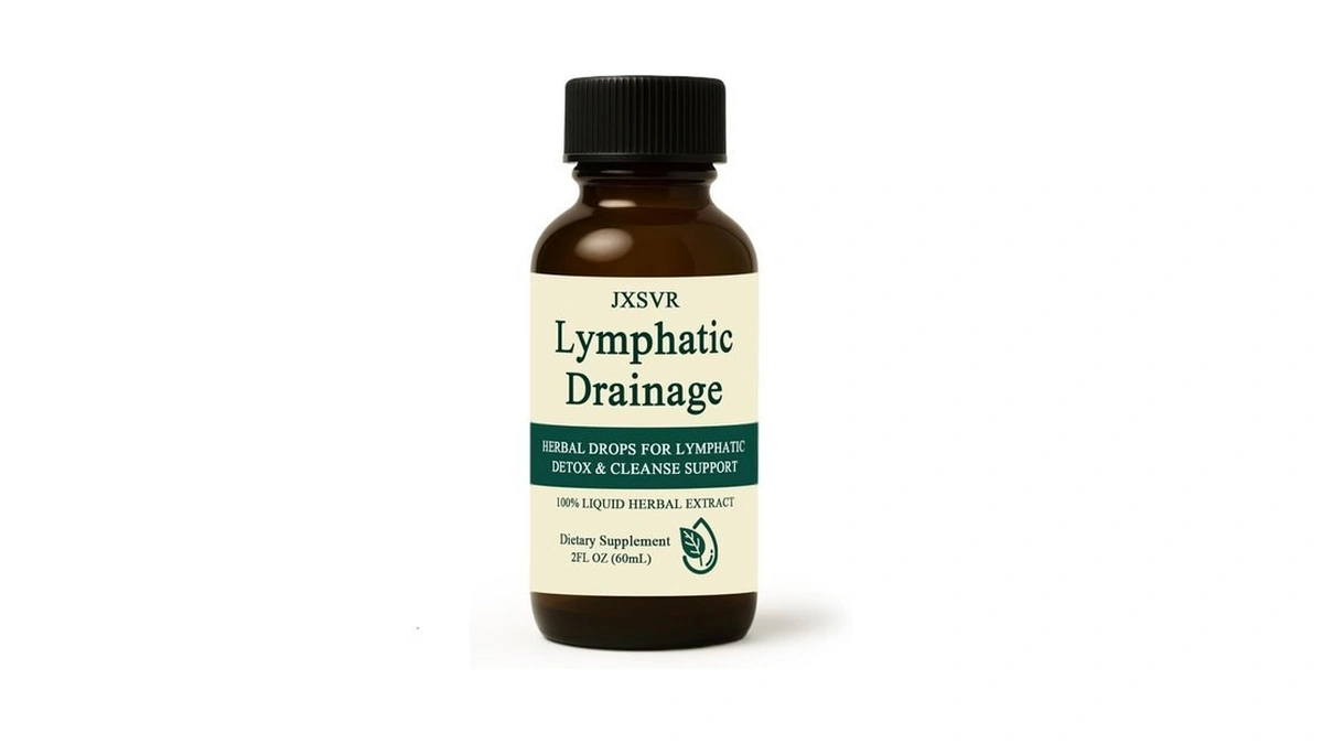 Nuflos Lymphatic Drainage Drops, Lymphatic Drainage Massager& Supplements, 2 Fl.