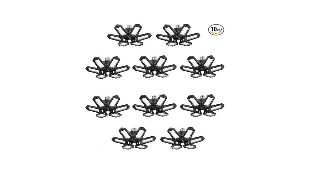 Brobantle Led Garage Lights Bulb 10 Pack 120w Led Screw
