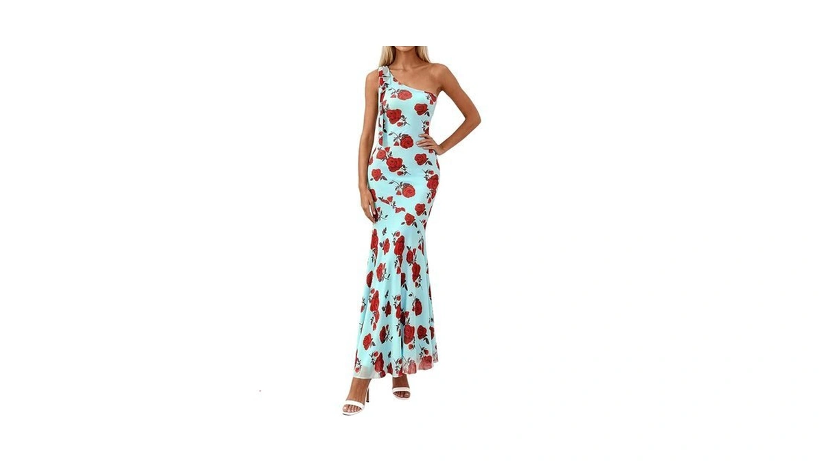 Prettygarden Womens Summer One Shoulder Maxi Dress 2026 Floral Sleeveless