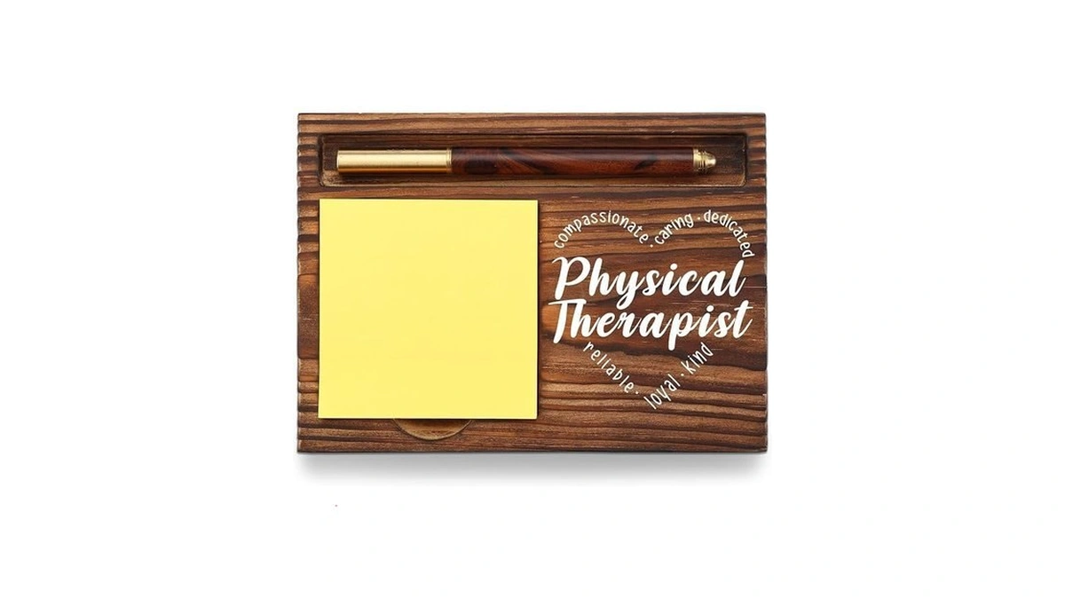 Physical Therapist Sticky Notepad Holder, Thank You Physical Therapy Gifts,