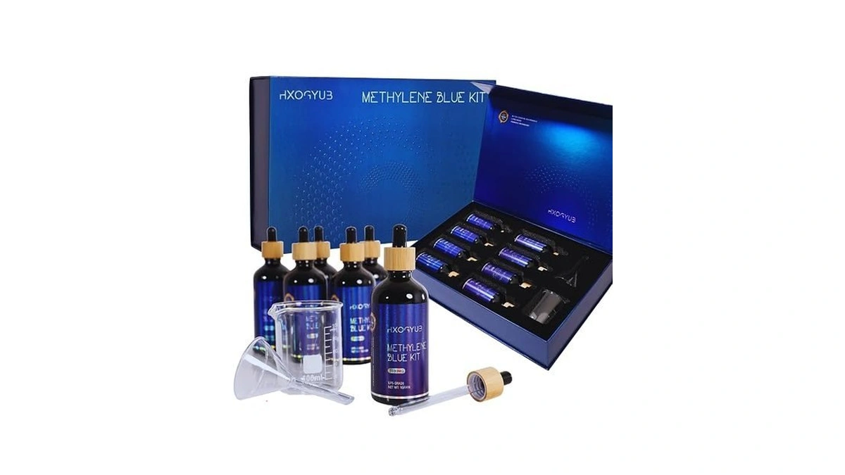Hxogyub Methylene Blue Powder Kit For Humans, 8 Gram, Third-party