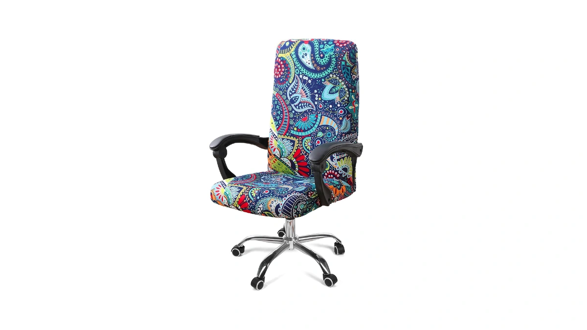Amazon : Smiry Stretch Printed Office Computer Ch