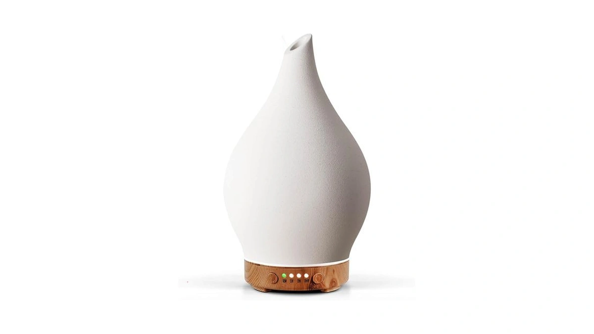 Porseme 150ml Essential Oil Diffuser Ceramic Color Changing Aroma Air