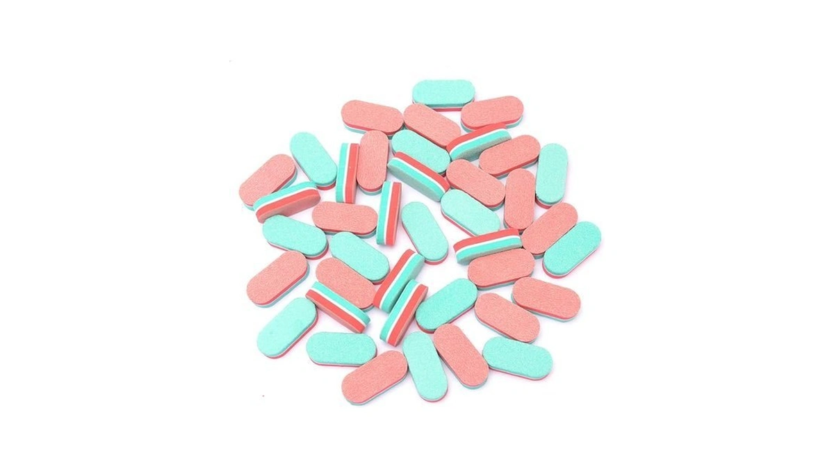 Diesisa Mini Nail Files Block, 100/180 Grit Sponge Nail Buffers