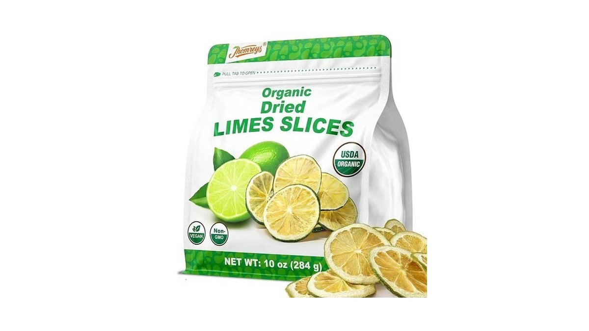 Organic Dehydrated Limes Slices Cocktail Garnish Dried Fruits Sugar Free