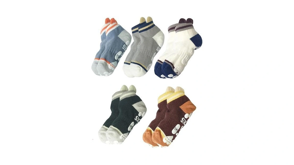 Bawnhaw Toddler Grip Socks Non-slip With Grips Cotton Crew Ankle