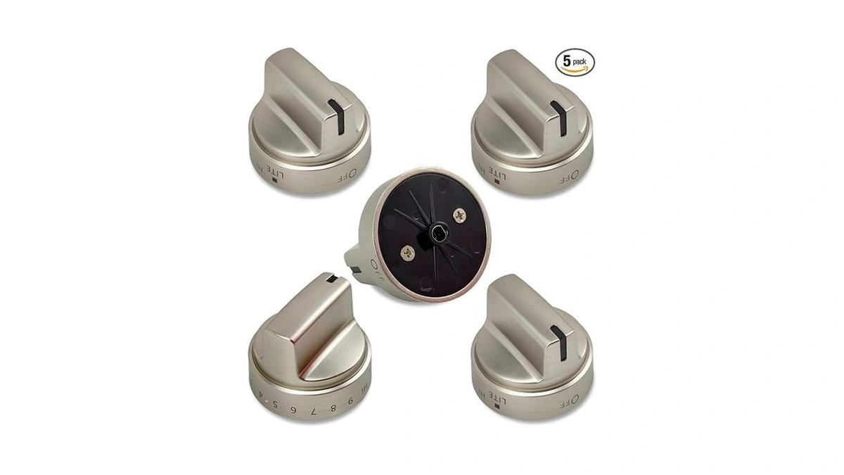 Hlzds Wb03x24818 Stove Knobs, 5 Pack Gas Stove Knobs Replacements