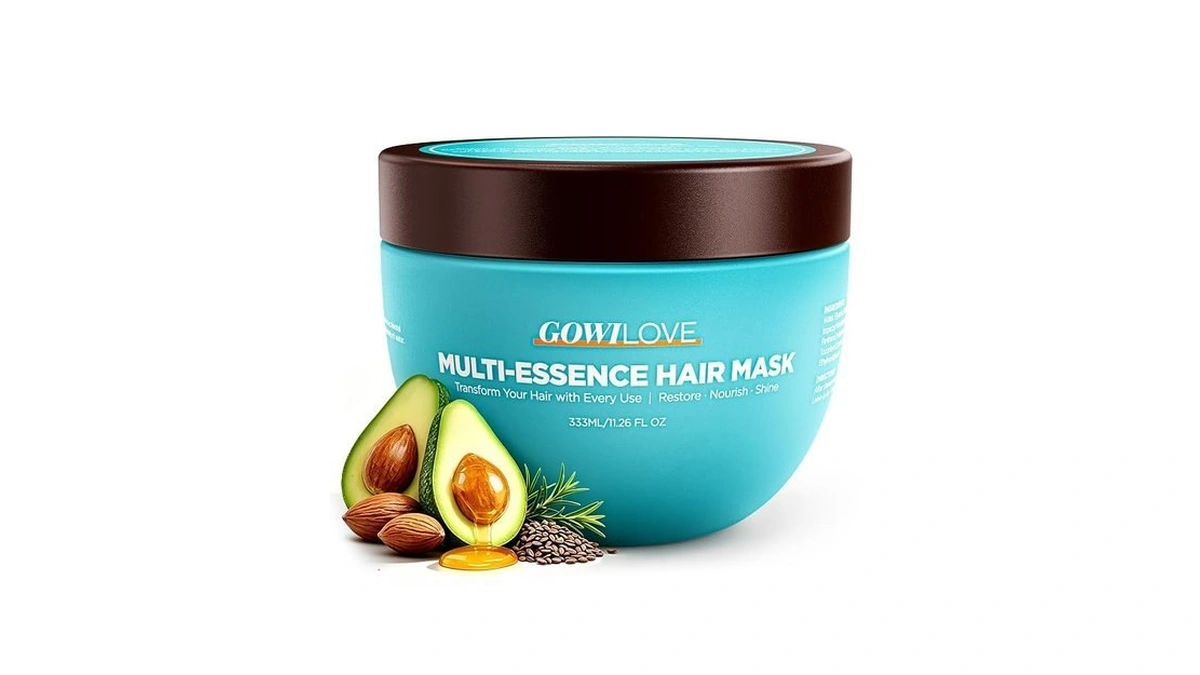 Ha-infused Hydrating Hair Mask, 5x Intensive Nourishing Hair Conditioner With