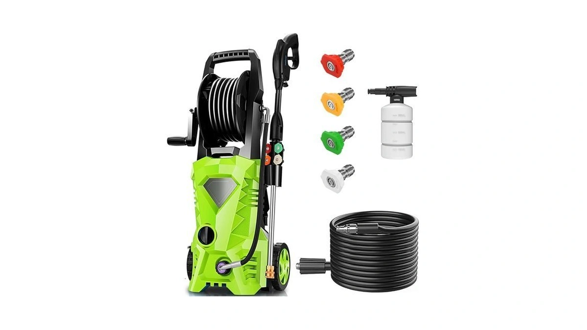 Gurtema Electric Pressure Washer 5000 Psi Portable Power Washer With