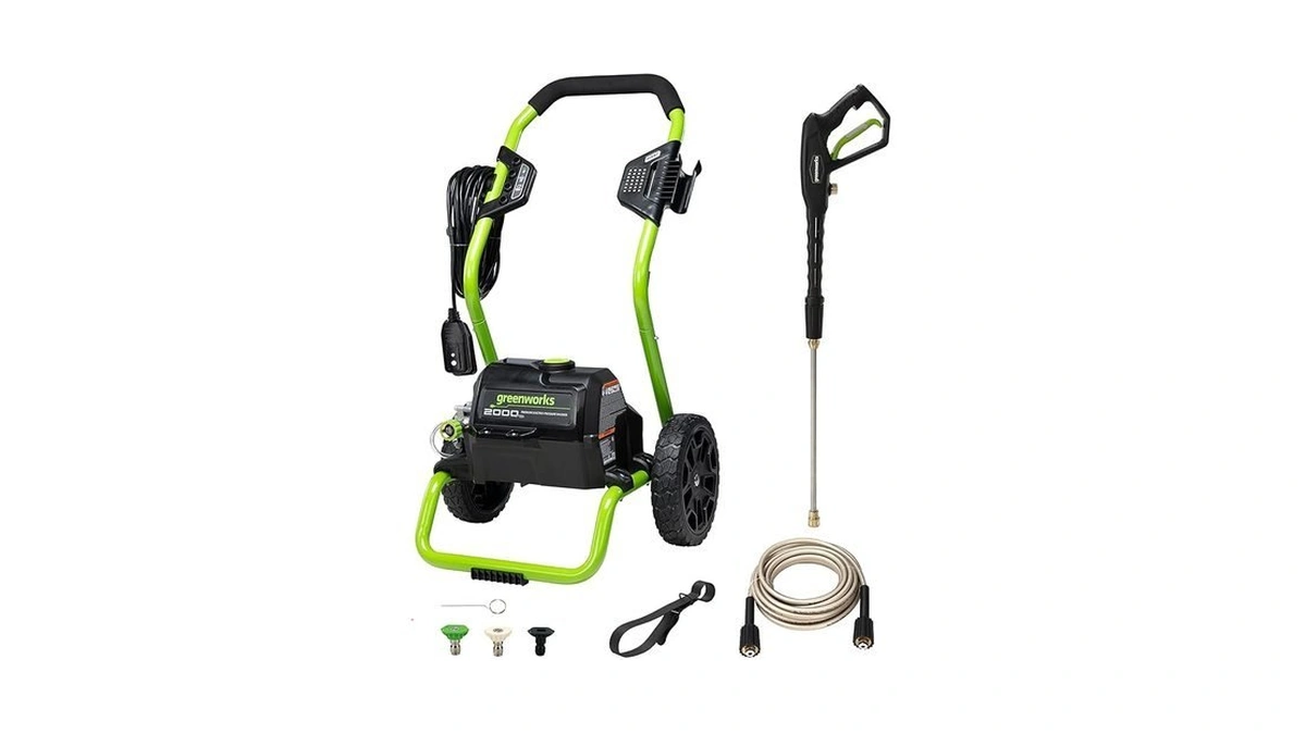 Greenworks 2000 Psi (1.1 Gpm Max) Electric Power Washer (25°,