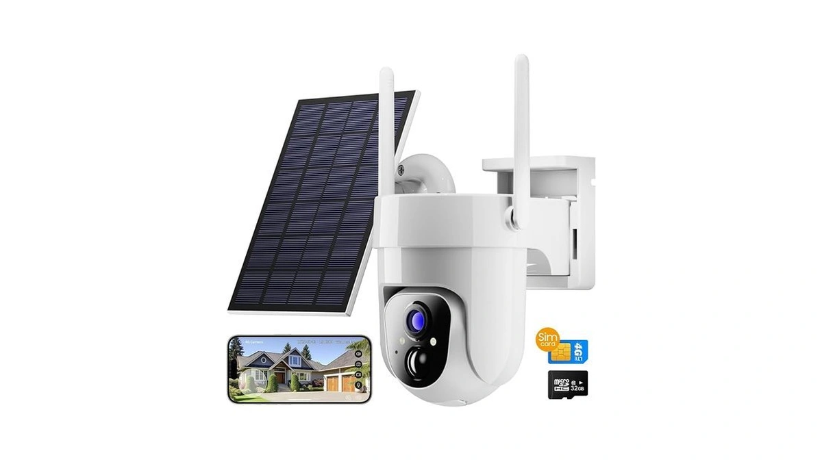 Camii 4g Lte Cellular Security Smart Camera No Wifi 360°view