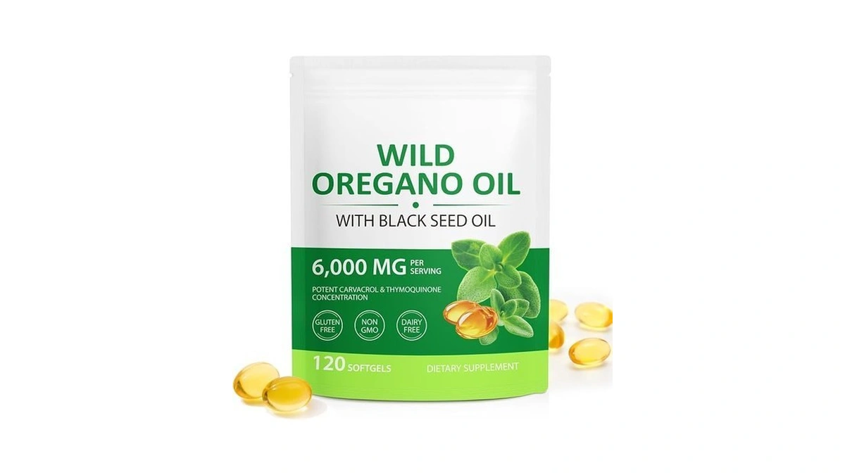 Cacukn Organic Oil Of Oregano Capsules With Black Seed Oil,