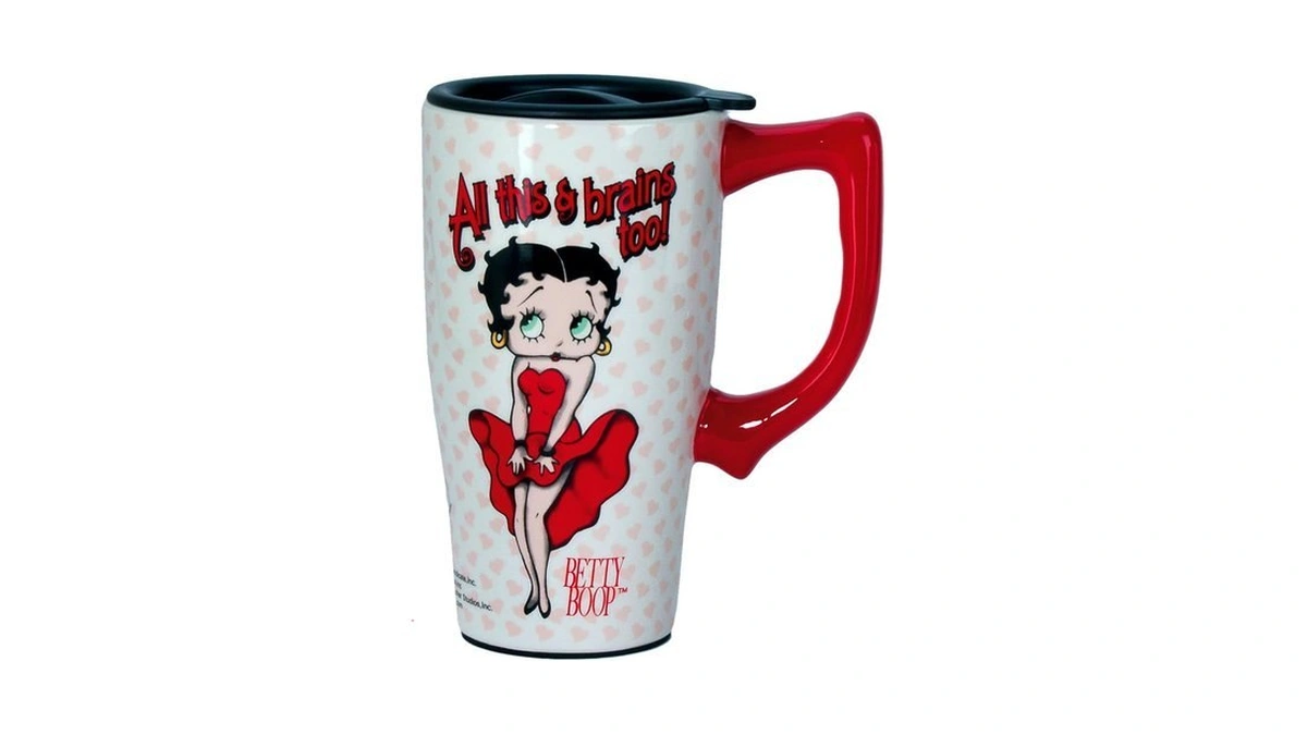 Spoontiques Betty Boop Travel Mug, 18 Ounces