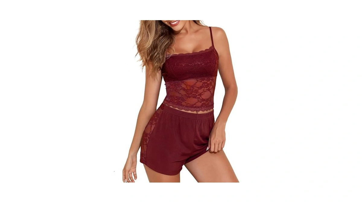 Yya Sexy Lace Pajamas For Women Set Pajama Short Set