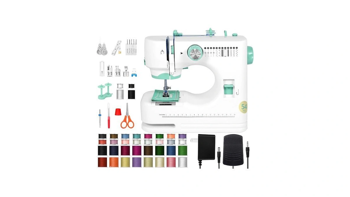 Sewing Machine For Beginners(premium Edition), Twin Needle, Reverse Stitching, Small
