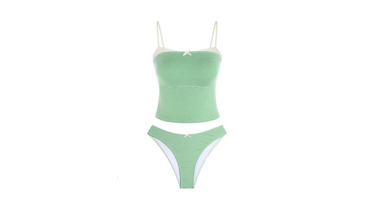 Zaful Tankini Swimsuits For Women Sexy Retro Y2k Two Piece