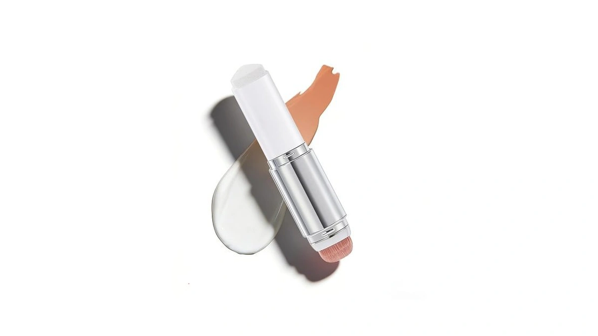Color Changing Foundation Stick, 2-in-1 Dual-ended Skin Matching Foundation With