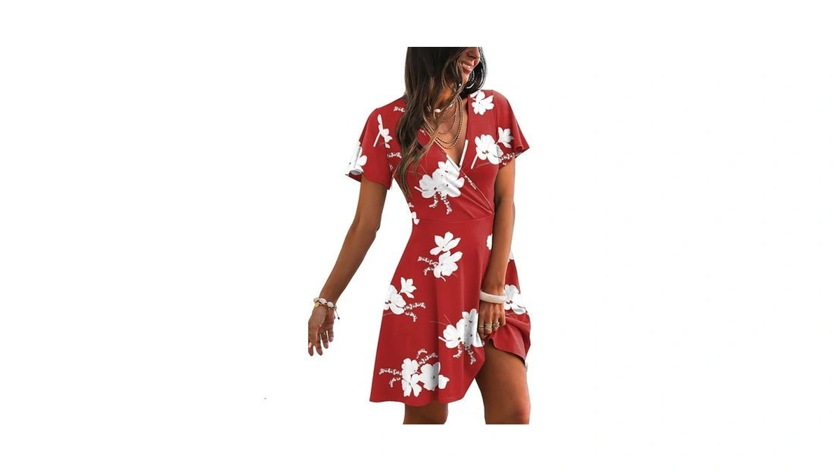 Rumia Dresses For Women 2026 Elegant Classy Wrap V Neck