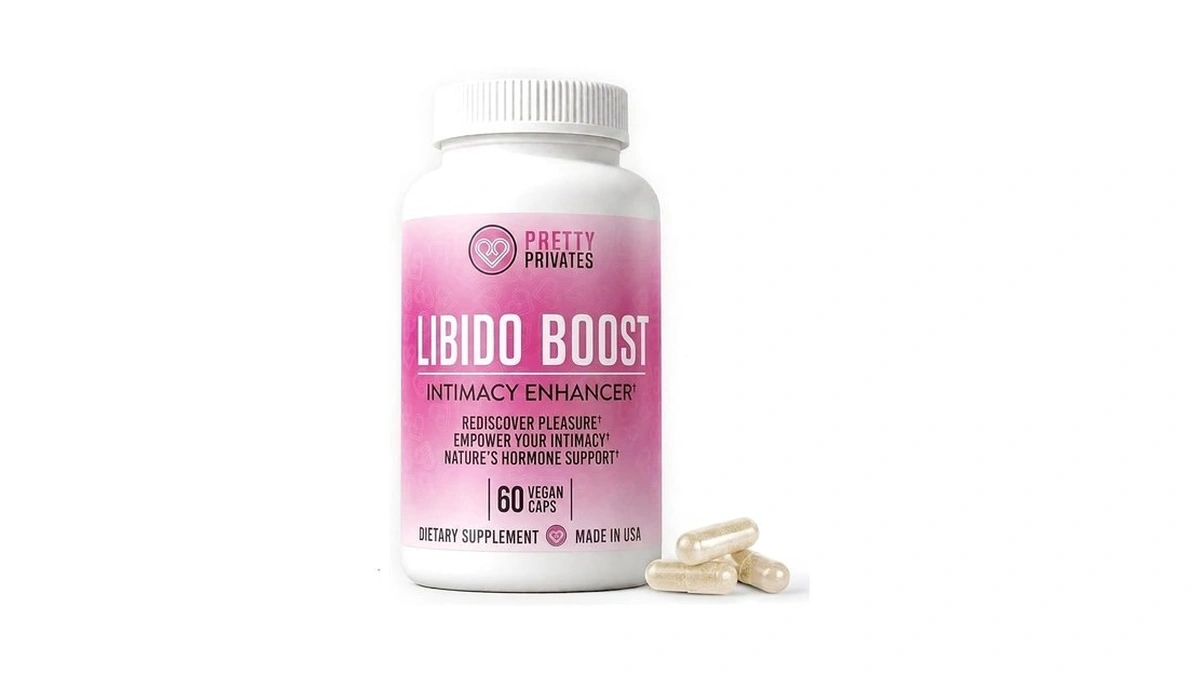Pretty Privates Libido Booster, Maca, Ginseng & L-arginine, 60 Ct