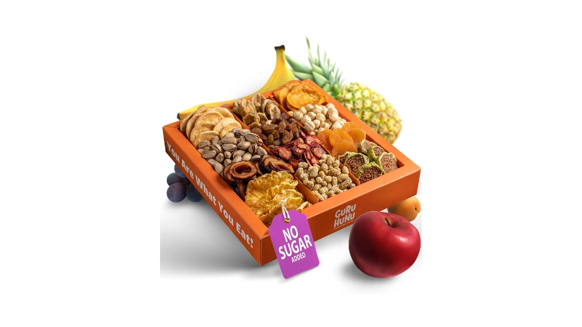 Guru Hunu Dried Fruit & Nuts Gift Basket – Premium
