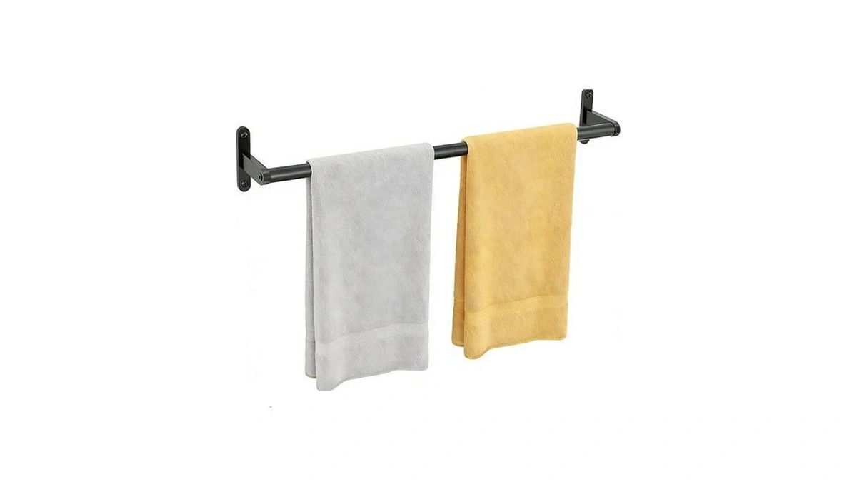 Kljkpa Towel Bar For Bathroom, 24 Inch Wall Mounted Towel