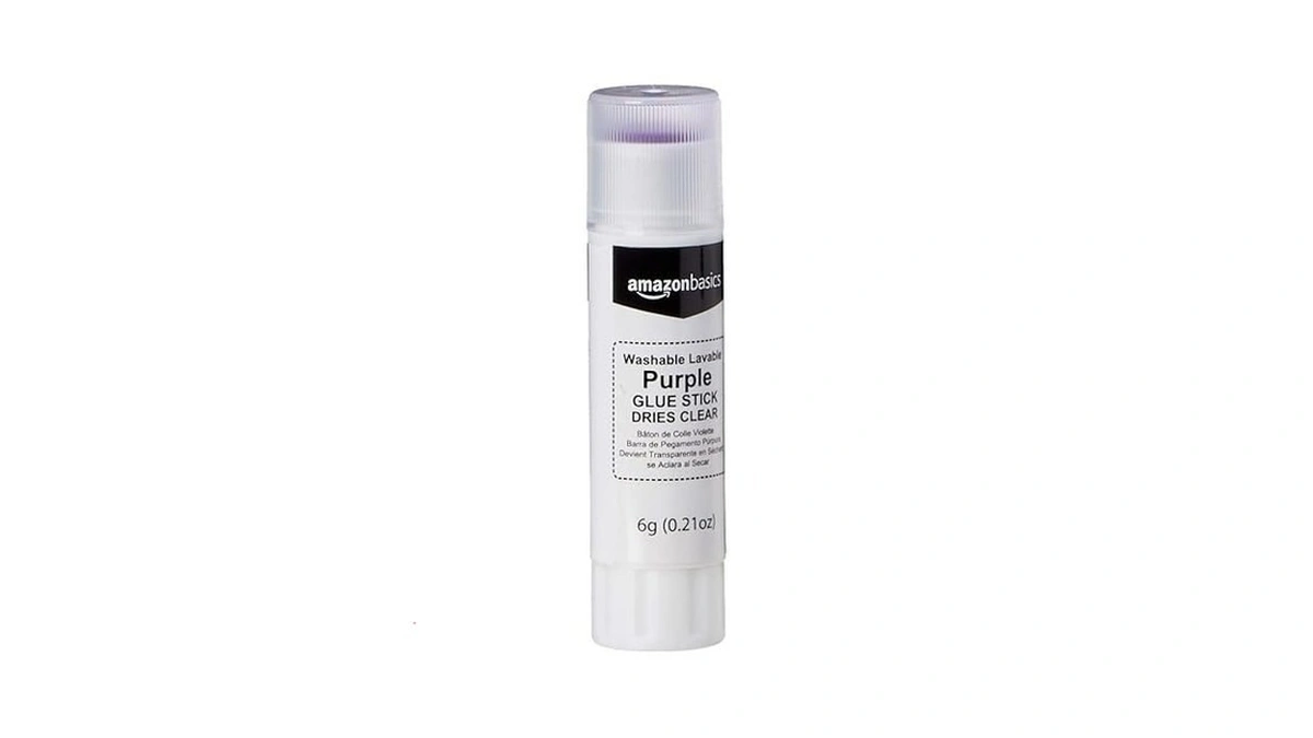 Amazon Basics Purple Washable School Glue Sticks For Classroom Supplies