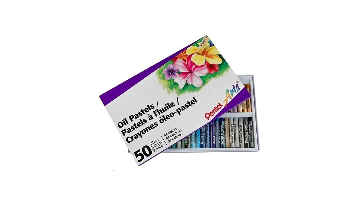 Pentel Oil Pastels - 50 Color Set (phn-50)