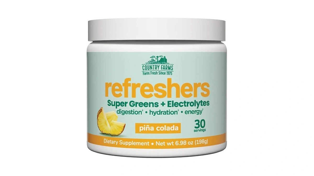 Country Farms Refreshers, Super Greens And Electrolytes, Essential Minerals And