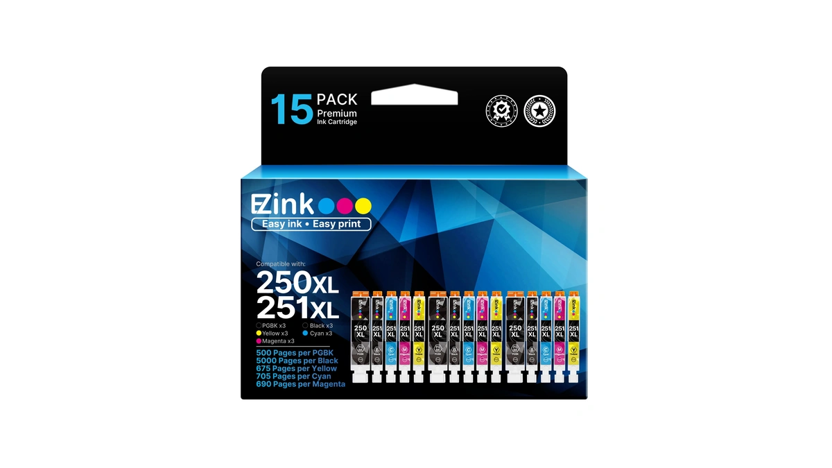 E-z Ink Compatible Ink Cartridges Replacement For Canon 250 251