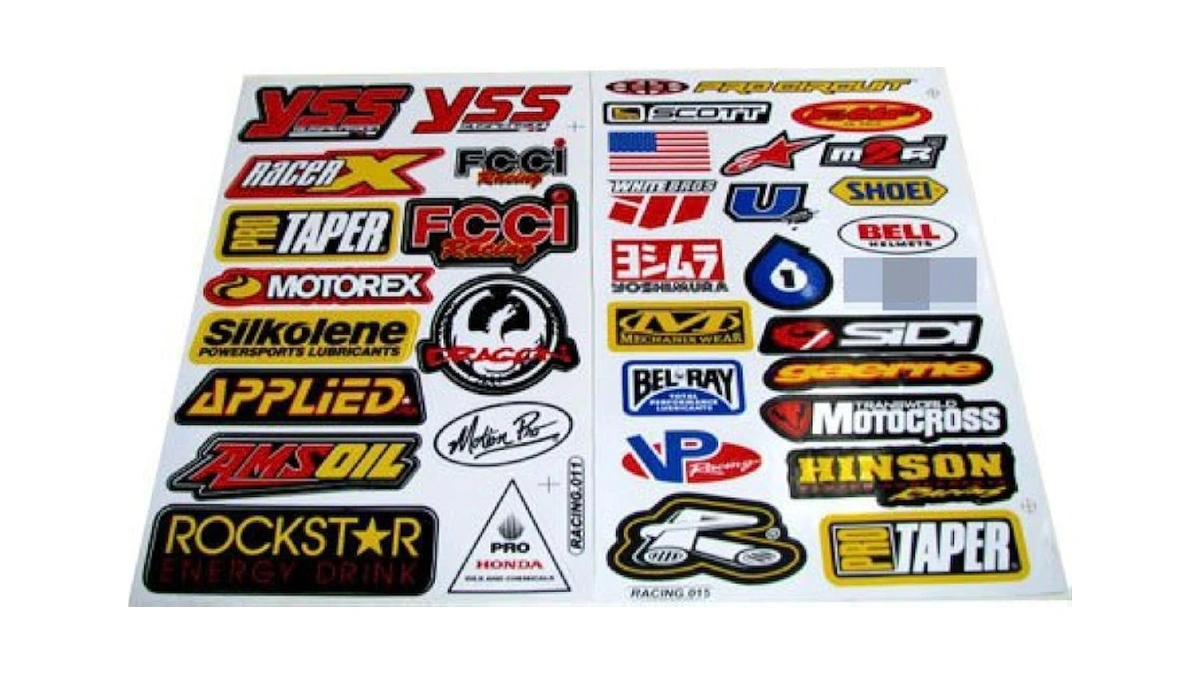 Racing Gear Decal Sticker Mx Motocross Dirt Bike Atv 2