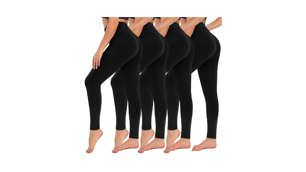 Campsnail 4 Pack Leggings For Women - High Waisted Tummy