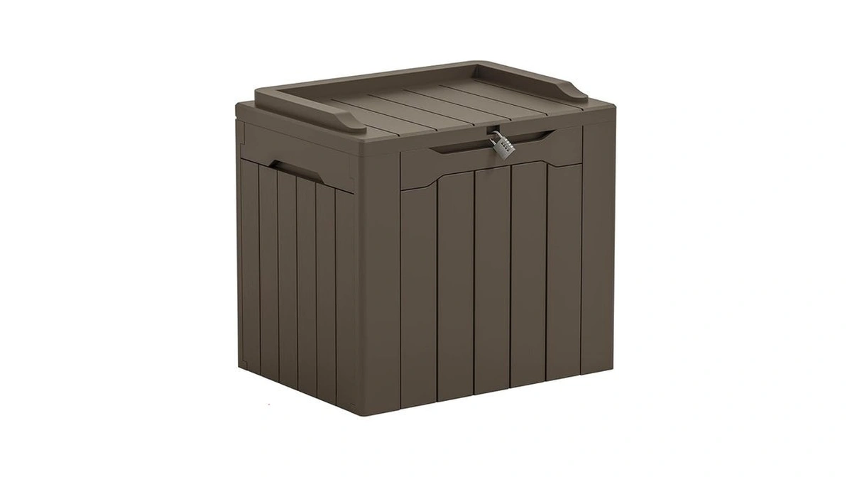 Greesum Outdoor Storage Box 31 Gallon Storage Box With Lid