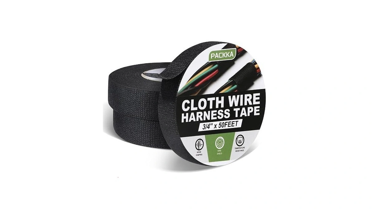 Packka Wire Harness Tape 3/4” X 50’ (3 Rolls) Self-adhesive