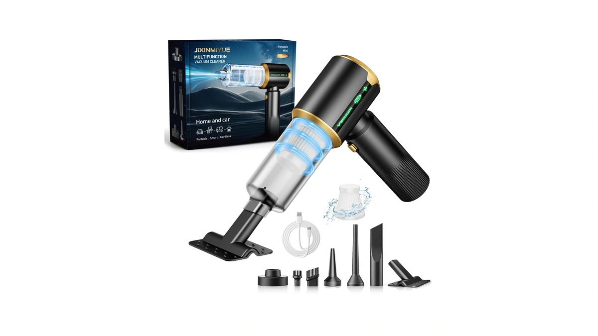 𝟕𝟎%𝐨𝐟𝐟 Cordless Car Vacuum Cleaner: Handheld Vacuum With 16000pa Strong